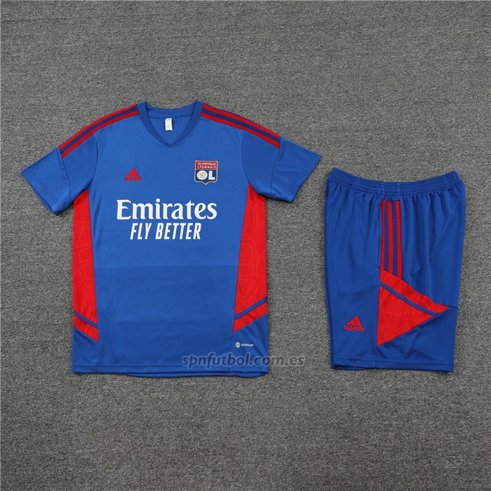 Chandal del Lyon Manga Corta 2022-2023 Azul - Pantalon Corto